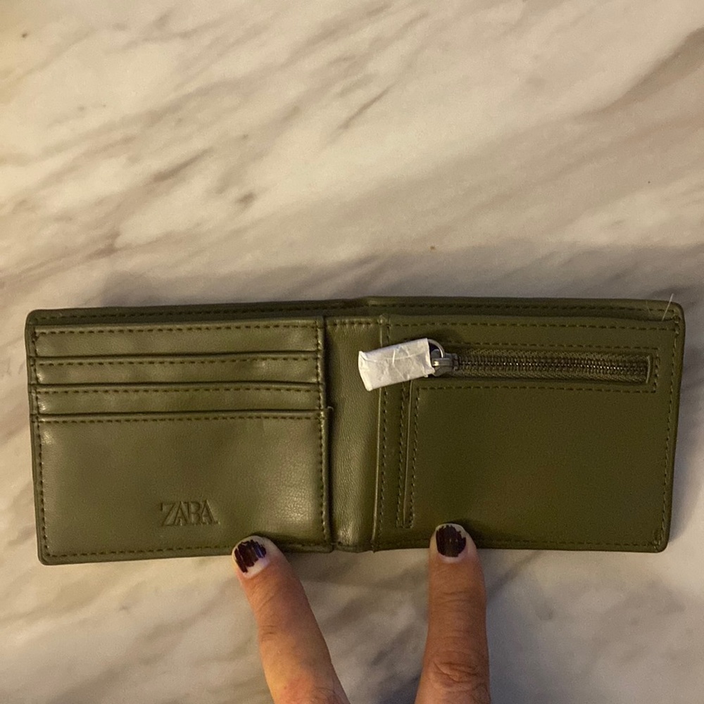 ZARA wallet, green.